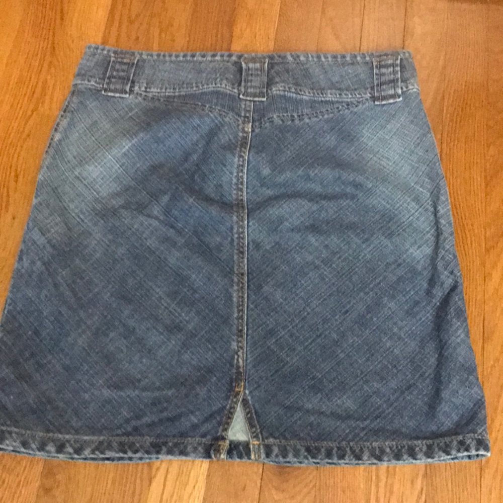 Classic Blue Denim A-Line Skirt - Picture 2 of 2